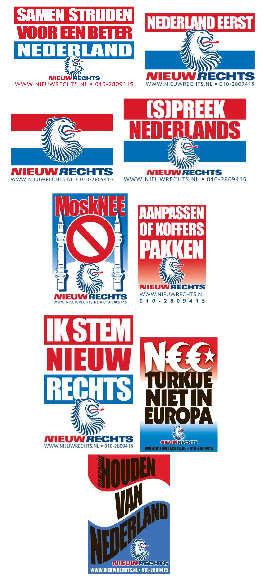 nieuw rechts stickers
